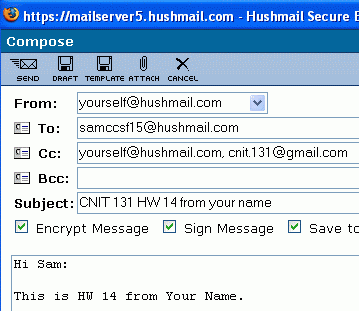Hushmail message