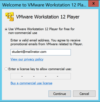 vmware workstation player 12 free